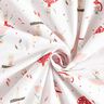 Tissu en coton Cretonne animaux dansants – blanc/rouge,  thumbnail number 3