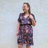 Viscose mélangé Fleurs en aquarelle – bleu nuit,  thumbnail number 5