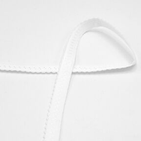 Biais élastique dentelle [20 mm] – blanc, 
