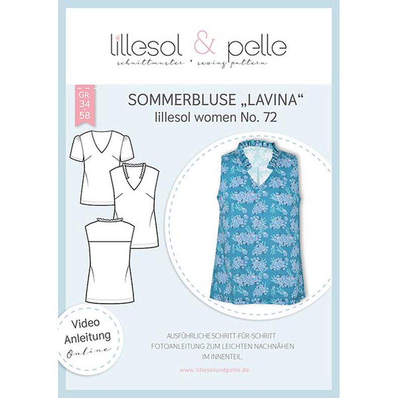 Chemisier d'été Lavina | Lillesol & Pelle No. 72 | 34-58,  image number 1