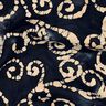 Tissu en coton Kringel batik – bleu noir/sable,  thumbnail number 2