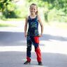 Jersey coton Dragon arc-en-ciel aspect denim | Glitzerpüppi – bleu noir/indigo,  thumbnail number 6
