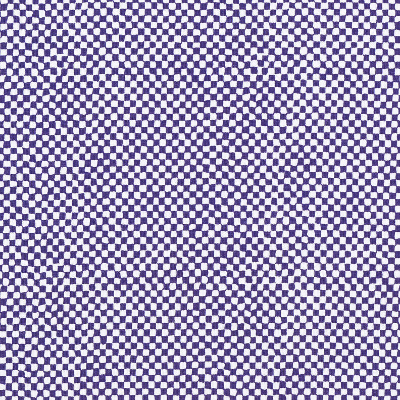 GOTS Jersey coton Mini-carreaux | TCC x LOOKS by Wolfgang Joop – lilas bleu/blanc,  image number 1