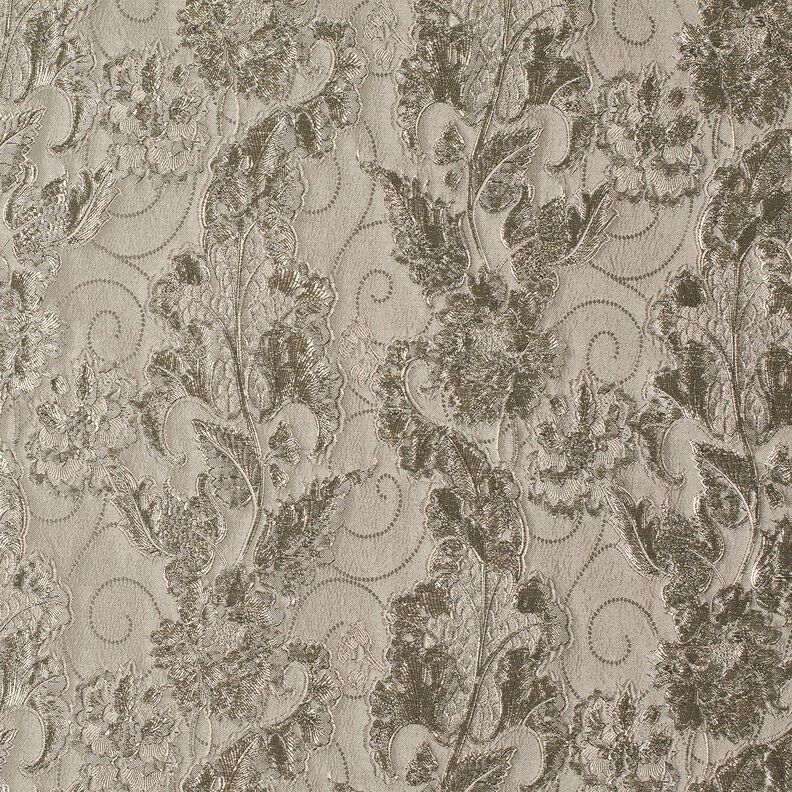 Jacquard d’habillement Brocart Fleurs – taupe,  image number 5
