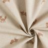 Tissu de décoration Semi-panama Petits renards – nature/caramel,  thumbnail number 3
