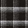 Tissu pour manteau Tissu bouclette à carreaux – noir/blanc,  thumbnail number 2