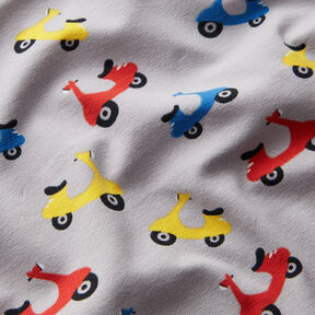 Jersey coton Scooter  – argent, 