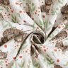 Tissu en coton Cretonne Chats dans la prairie fleurie – argent,  thumbnail number 3