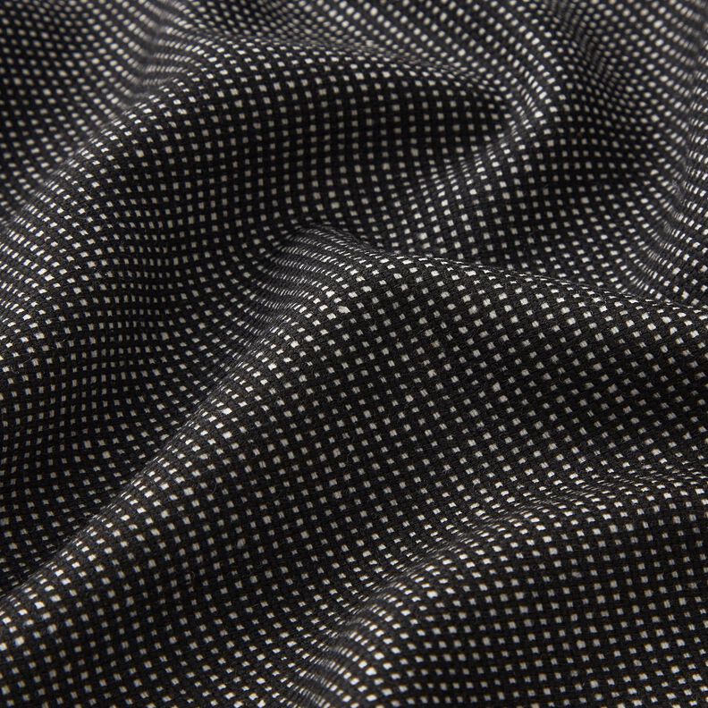 Chiffon en laine à mini carreaux – noir/blanc,  image number 2