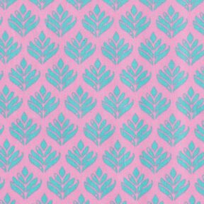 Coton enduit Sujets abstraits – rose/bleu aqua, 