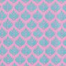 Coton enduit Sujets abstraits – rose/bleu aqua,  thumbnail number 1