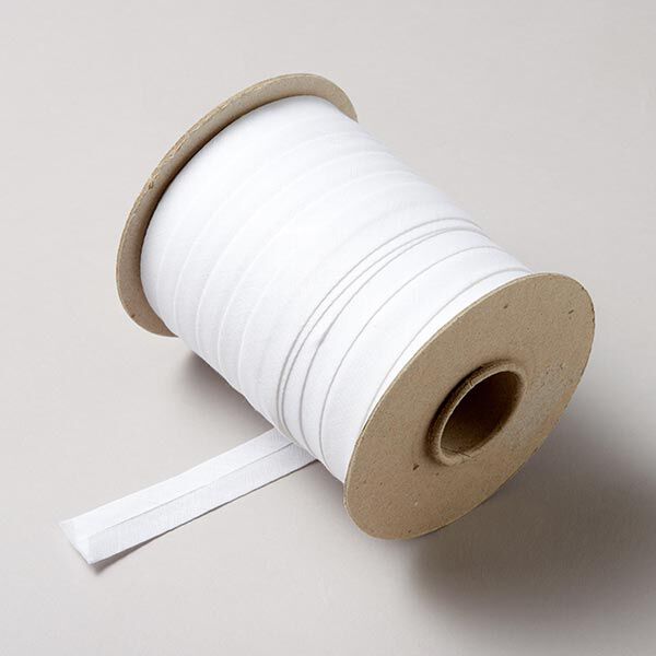 Biais en coton 70m – blanc,  image number 1