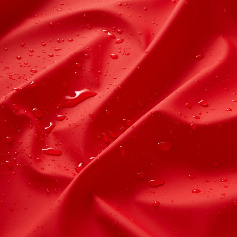 Tissu pour vestes de pluie uni – rouge feu,  image number 3