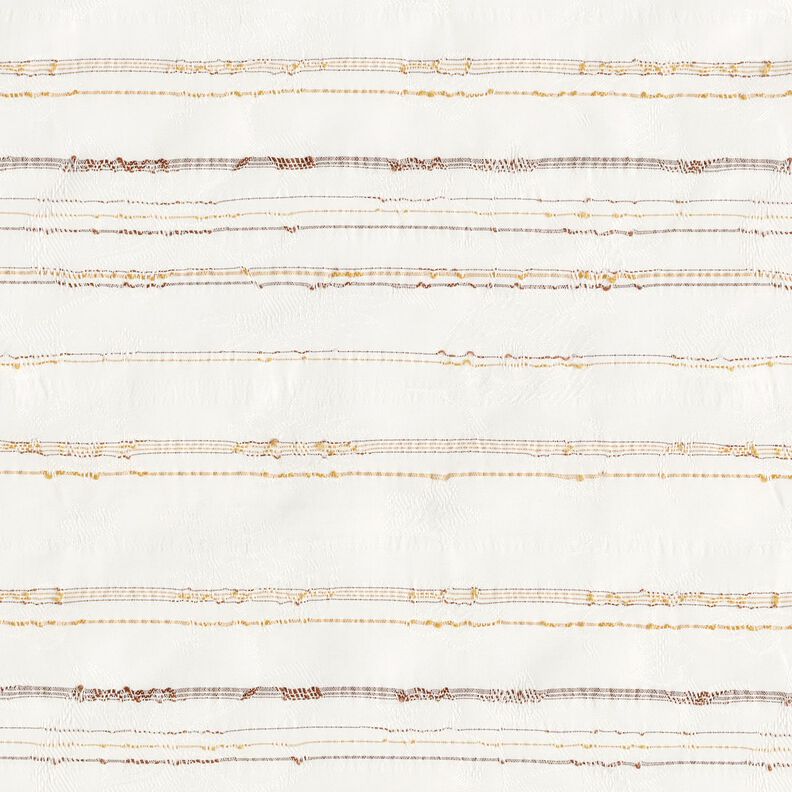 Tissu pour chemisier à rayures irrégulières – blanc, image number 1