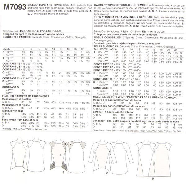 Hauts|Tunique, McCalls 7093 | 32 - 48,  image number 11