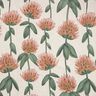Tissu de décoration Semi-panama trèfle en fleurs – rouge/taupe clair,  thumbnail number 1