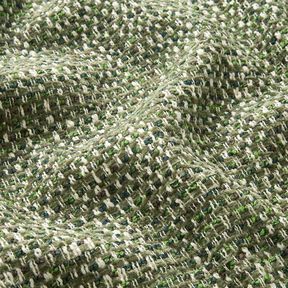 Tissu de revêtement tissu aspect bouclé coloré – pin foncé/crème, 