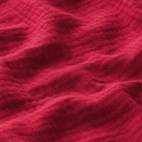 GOTS Tissu double gaze de coton | Tula – carmin, 