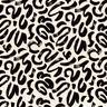 Jersey viscose Coups de pinceau abstraits – crème/noir,  thumbnail number 1