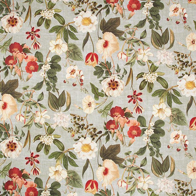 Tissu de décoration Toile Fleurs nostalgiques – roseau, image number 1