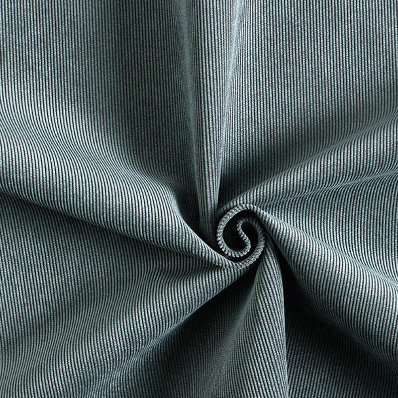 Tissu de revêtement Velours milleraies – anthracite | Reste 60cm,  image number 1