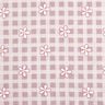 Jersey coton Carreaux et fleurs &ndash; blanc/rose,  thumbnail number 1