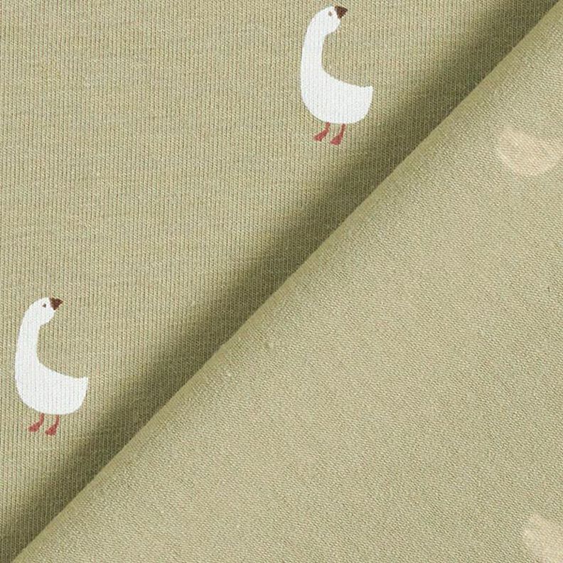 Jersey coton Jolies oies – pistache, image number 4