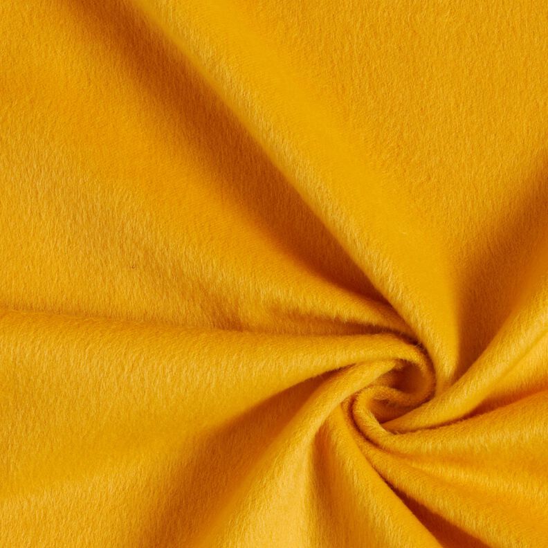 Tissu pour manteau rugueux – jaune curry,  image number 1