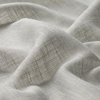 Tissu rideau voile aspect lin 300 cm – gris clair, 