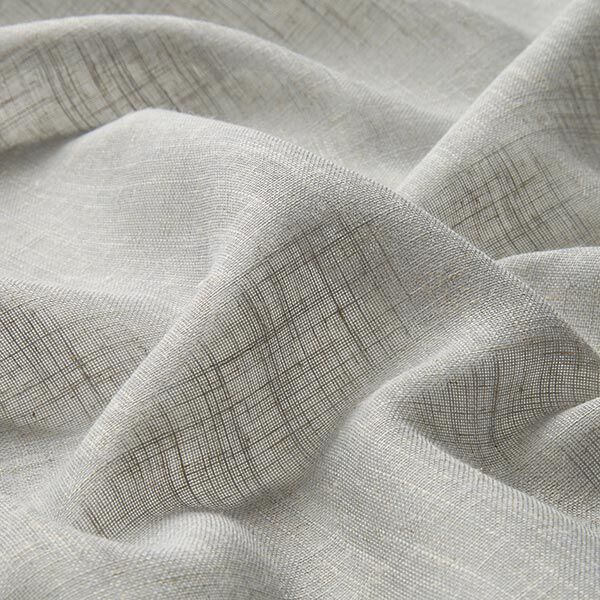 Tissu rideau voile aspect lin 300 cm – gris clair,  image number 2
