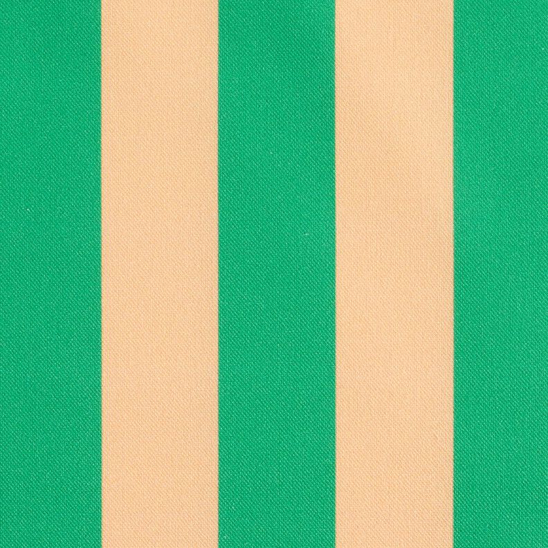 Tissu de décoration Semi-panama Grandes rayures – vert/abricot,  image number 1