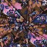 French Terry Sweat d’été Fleurs peintes Impression numérique – indigo/brun-marron,  thumbnail number 3