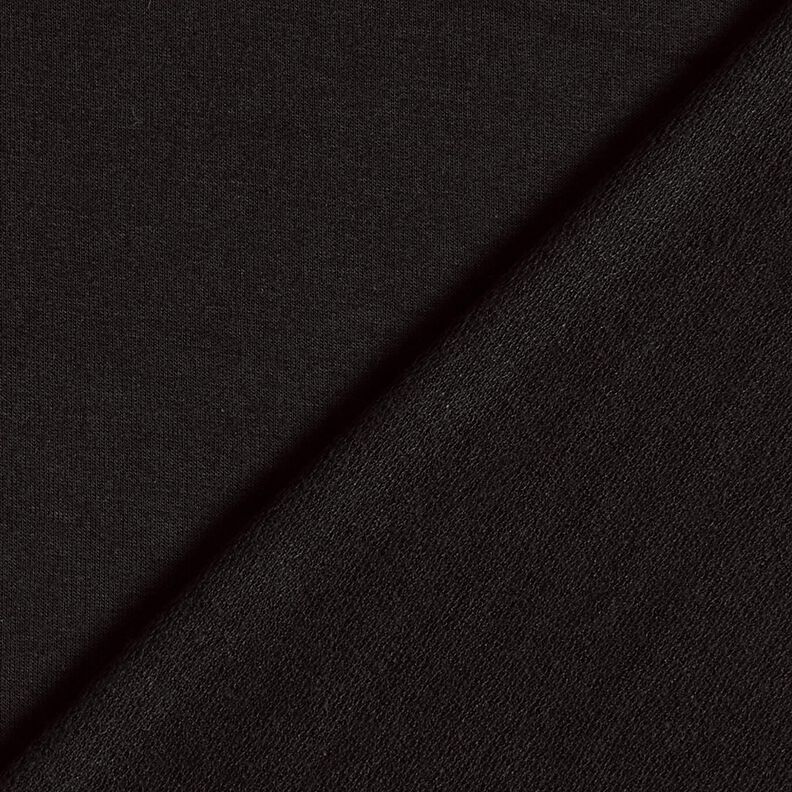 LENZING™ ECOVERO™ French Terry léger – noir,  image number 3