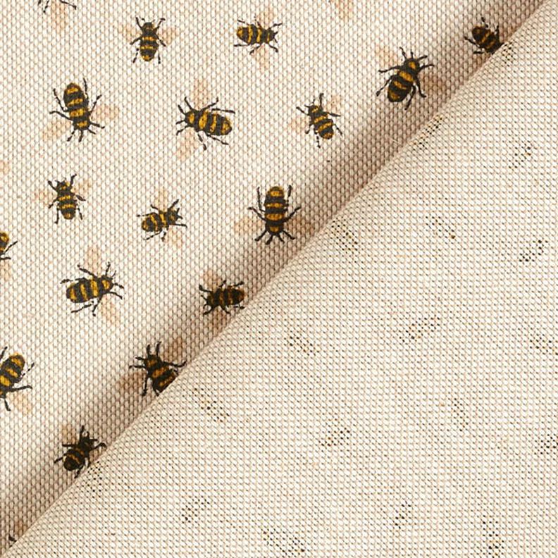 Tissu de décoration Semi-panama Famille d’abeilles – nature,  image number 6