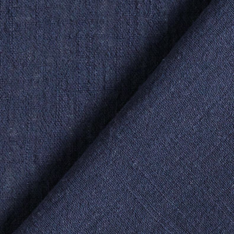 Tissu en coton aspect lin – bleu nuit,  image number 3