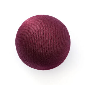 Bouton recouvert, Satin Duchesse – rouge bordeaux, 