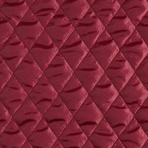 Doublure matelassée en losanges – rouge bordeaux, 
