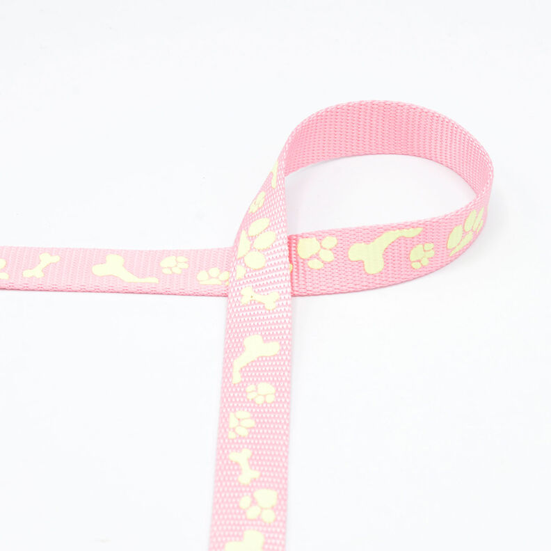 Ruban réfléchissant Laisse pour chien [20 mm] – rose,  image number 2