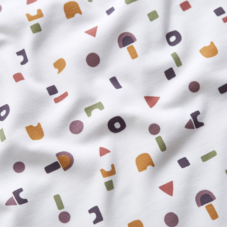 Jersey coton Blocs de construction – ivoire, image number 2