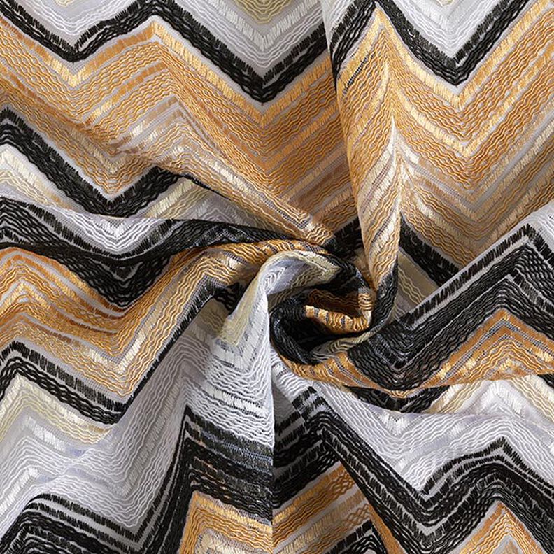 Tulle Zigzag – marron clair/noir, image number 4