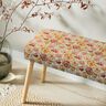 Tissu de décoration Gobelin Fleurs des champs – beige clair/carmin,  thumbnail number 5