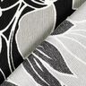 Crêpe stretch Grandes fleurs – noir/gris clair,  thumbnail number 4