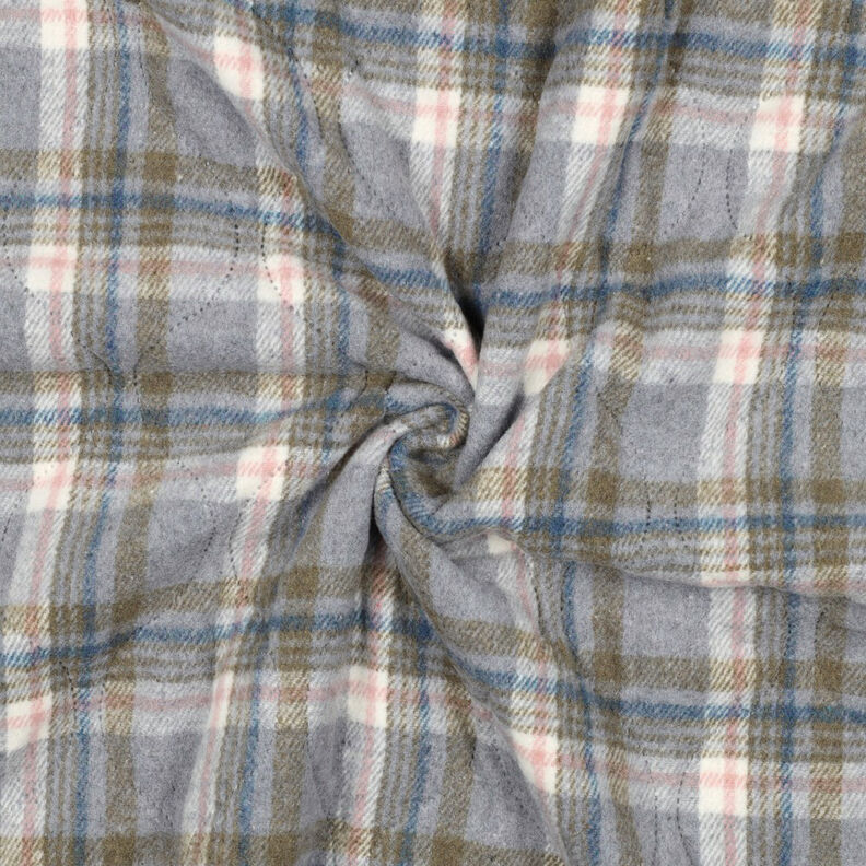 Tissu matelassé Flanelle Karo | Poppy Fabrics – gris,  image number 3