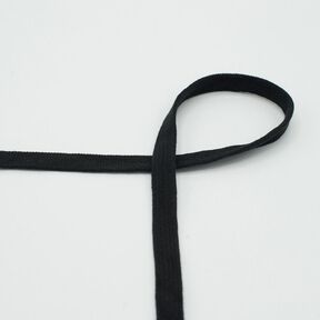 Cordon plat Sweat-shirt à capuche Coton [15 mm] – noir, 
