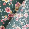 Coton enduit Fleurs romantiques – vert foncé,  thumbnail number 5