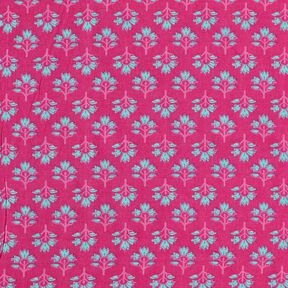 <h2>Voile de coton &Eacute;ventails fleuris, rose &ndash; l&eacute;ger & imprim&eacute;</h2>, 