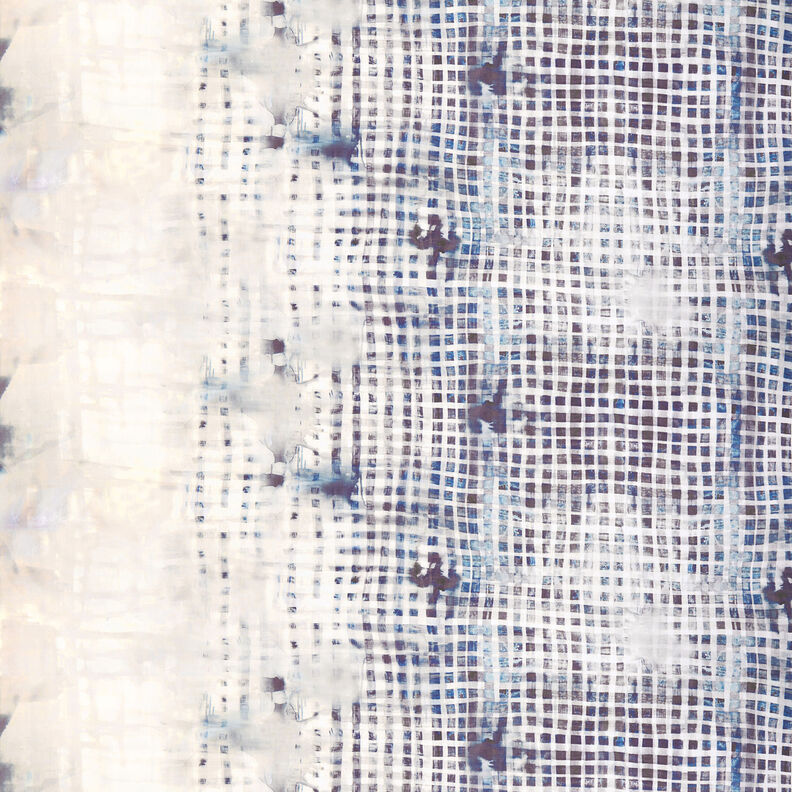 GOTS Batiste de coton Tissu bordure à carreaux avec dégradé de couleurs | TCC x LOOKS by Wolfgang,  image number 1