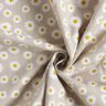 Tissu de décoration Semi-panama petites pâquerettes – nature/blanc,  thumbnail number 3