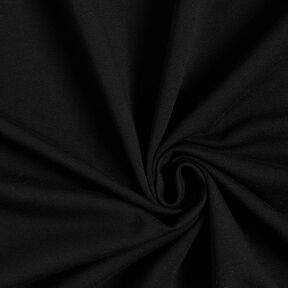 Molleton coton léger uni – noir, 