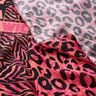 Viscose Voile Bordure motif lion et fleurs Panel – rose vif/orange,  thumbnail number 8